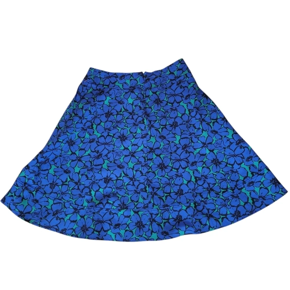 Lane‎ Bryant Bright Floral Cotton Skirt Size 16
